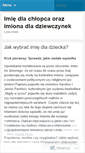 Mobile Screenshot of imiedladziecka.wordpress.com