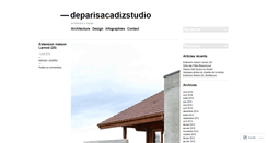 Desktop Screenshot of deparisacadizstudio.wordpress.com