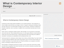 Tablet Screenshot of contemporaryinteriordesign729.wordpress.com