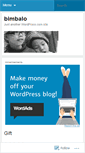 Mobile Screenshot of bimbalo.wordpress.com