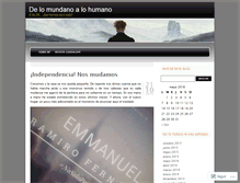 Tablet Screenshot of delomundanoalohumano.wordpress.com