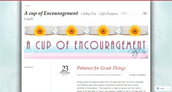 Desktop Screenshot of cupofencouragement.wordpress.com