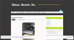 Desktop Screenshot of dreambelievedo.wordpress.com