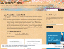 Tablet Screenshot of myteachertales.wordpress.com