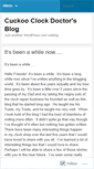 Mobile Screenshot of cuckooclockdoctor.wordpress.com