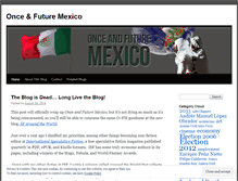 Tablet Screenshot of onceandfuturemexico.wordpress.com
