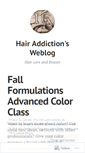 Mobile Screenshot of hairaddiction.wordpress.com
