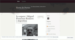 Desktop Screenshot of letrasdelsurpoetas.wordpress.com