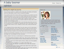 Tablet Screenshot of ababyboomeropinion.wordpress.com