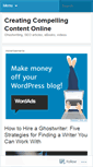 Mobile Screenshot of contentcreation.wordpress.com