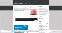 Desktop Screenshot of mutantenmelodien.wordpress.com