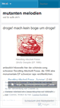 Mobile Screenshot of mutantenmelodien.wordpress.com