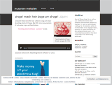 Tablet Screenshot of mutantenmelodien.wordpress.com