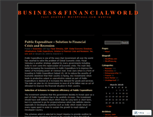 Tablet Screenshot of businessandeconomics.wordpress.com