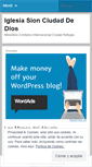 Mobile Screenshot of iglesiasionciudaddedios.wordpress.com