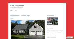 Desktop Screenshot of bdconstruction.wordpress.com