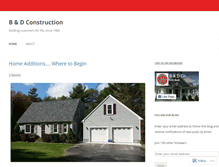 Tablet Screenshot of bdconstruction.wordpress.com