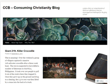 Tablet Screenshot of consumingchristianity.wordpress.com