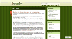 Desktop Screenshot of deeperthanecology.wordpress.com