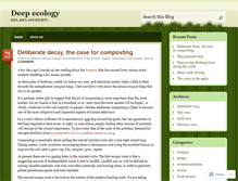 Tablet Screenshot of deeperthanecology.wordpress.com