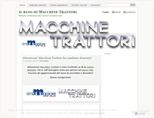 Tablet Screenshot of macchinetrattori.wordpress.com
