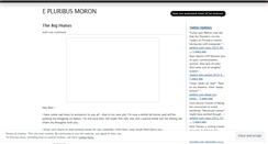 Desktop Screenshot of epluribusmoron.wordpress.com
