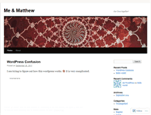 Tablet Screenshot of meandmatt.wordpress.com