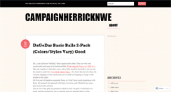 Desktop Screenshot of campaignherricknwe.wordpress.com