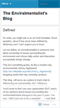 Mobile Screenshot of enviralmentalist.wordpress.com