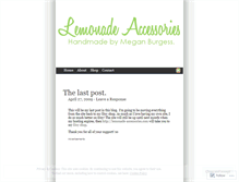 Tablet Screenshot of lemonadeaccessories.wordpress.com