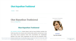 Desktop Screenshot of obatkeputihantradisional1995.wordpress.com