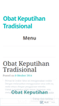 Mobile Screenshot of obatkeputihantradisional1995.wordpress.com