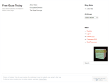Tablet Screenshot of freegazatoday.wordpress.com