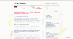 Desktop Screenshot of annie4041.wordpress.com