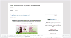 Desktop Screenshot of obatampuhtumorpayudaratanpaoperasi.wordpress.com