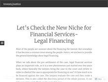 Tablet Screenshot of litigationcrowdfundingi4j.wordpress.com