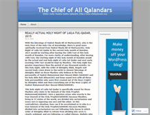 Tablet Screenshot of chiefqalander.wordpress.com