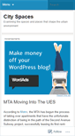 Mobile Screenshot of cityspaces.wordpress.com