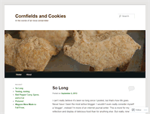 Tablet Screenshot of cornfieldsandcookies.wordpress.com
