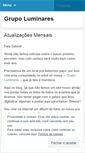 Mobile Screenshot of grupoluminares.wordpress.com