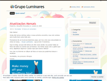 Tablet Screenshot of grupoluminares.wordpress.com