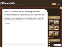 Tablet Screenshot of calteamdelta.wordpress.com