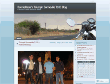 Tablet Screenshot of bonnieracer.wordpress.com
