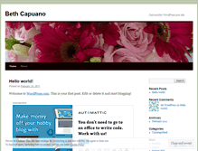 Tablet Screenshot of bethcapuano.wordpress.com