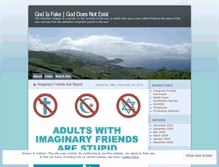 Tablet Screenshot of godisfake.wordpress.com