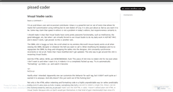 Desktop Screenshot of pissedcoder.wordpress.com