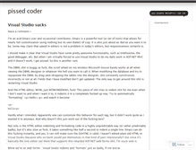Tablet Screenshot of pissedcoder.wordpress.com