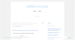 Desktop Screenshot of betterincruces.wordpress.com