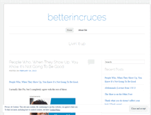 Tablet Screenshot of betterincruces.wordpress.com