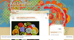 Desktop Screenshot of eatlivepray.wordpress.com